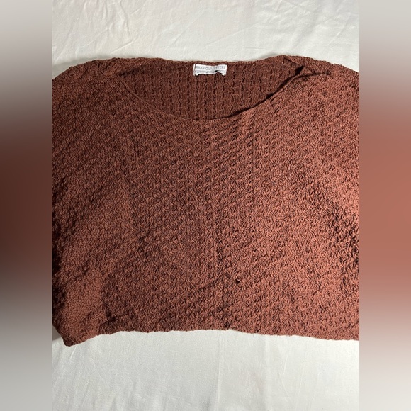 Urban Outfitters Cropped Sweater Women Size XS - Brown Crop Top Short Sleeve - Picture 2 of 8